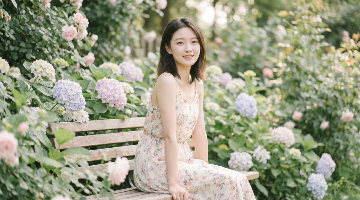 情侣视频花园写真